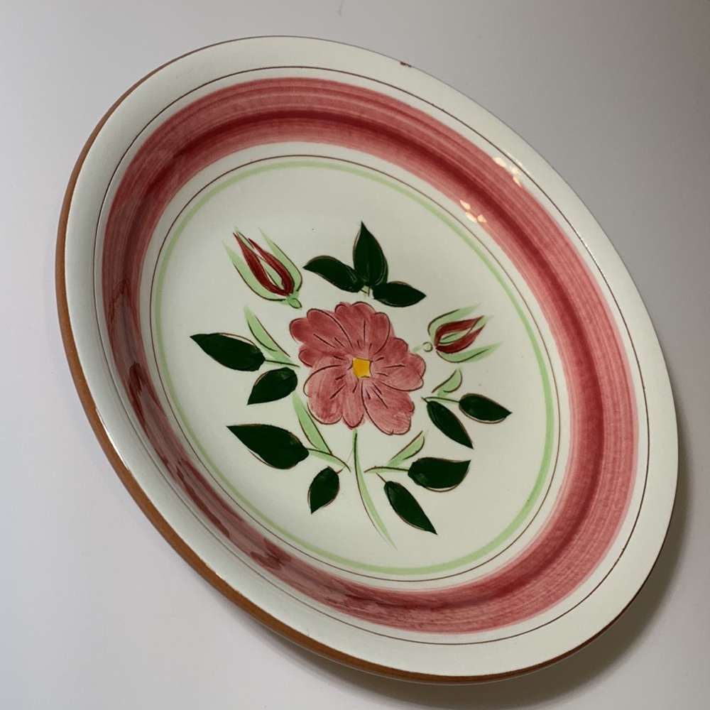 Stangl Pottery Bowls Wild Rose Set of Two Floral VTG Soup Salad Cereal 7.75β - Picture 2 of 15